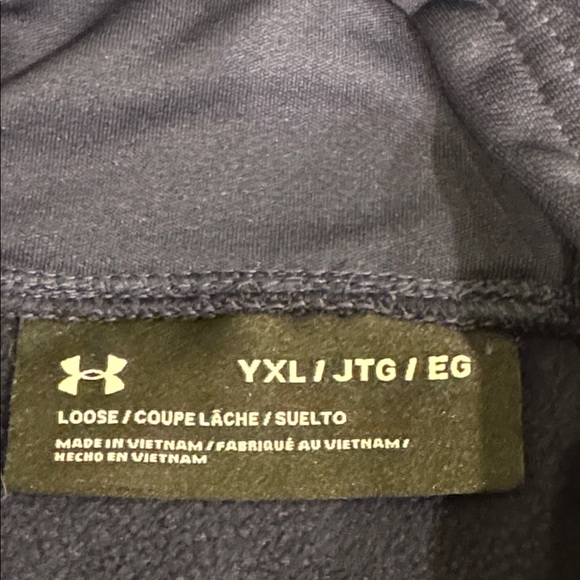 Under Armour Notre Dame Blue hoodie size YXL - Picture 6 of 6
